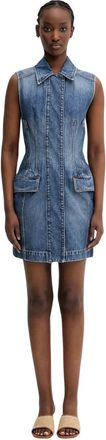Sportmax Kleedjes, Dames, Blauw, L, Denim, Carabo Denim Jurk