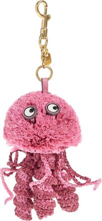 Anya Hindmarch Jellyfish Raffia Bag Charm in Bubblegum at Nordstrom