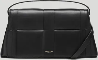 DeMellier The Florence Crossbody in Black Fine Grain Leather Crossbody bag