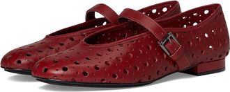 Bernardo Borden Perf Womens Shoes Dark Red : 6.5 M, Leather