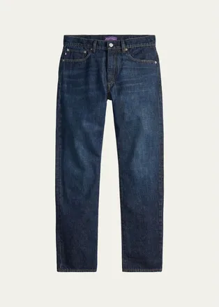 Ralph Lauren Purple Label Mens American Indigo Straight-Fit Jeans
