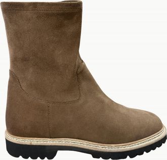 Aquatalia Womens Maryann Boot In Taupe Suede