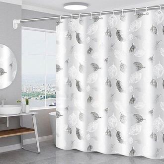 No Brand Cortina De Ducha Impermeable, Cortina De Ba&ntilde;o Con 12 Anillas, Lavable, 200 X 200 Cm