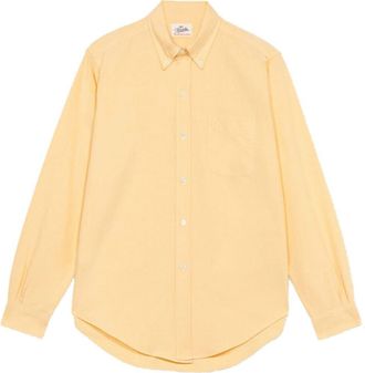 Fortela King Classic Cotton Shirt in Yellow at Nordstrom, Size Xx-Large Eu