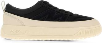 Moncler BlackWhite Logo Low-Top Sneakers