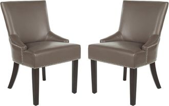 Safavieh Set de 2 sillas de comedor en madera de abedul gris