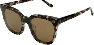 Illesteva Womens Camille 64 Sunglasses In White Tortoise/brown Flat