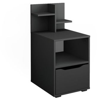 Vicco Mesilla De Noche Ruben, Antracita, 40 X 82.2 Cm Con Caj&oacute;n, Vicco