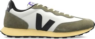 Veja Sneakers in pelle scamosciata con logo V - Verde