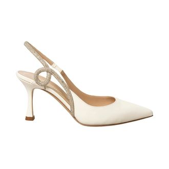 Ninalilou Sandalo slingback gioiello - - Shoes - Donna - Bianco - 40 EU