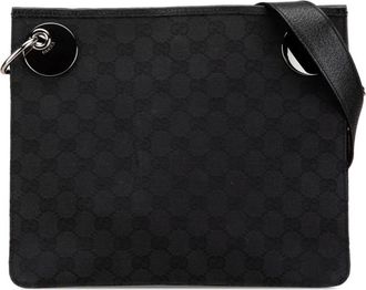 Gucci 2000-2015 GG Canvas Eclipse crossbodytas - Zwart