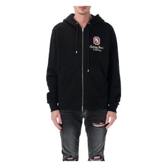 Amiri Zip-throughs, male, Black, Size: XL MA Chateau Zip Hoodie