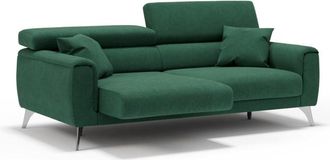 Divani.Store Sof&aacute; con asientos deslizantes impermeable 199 cm verde