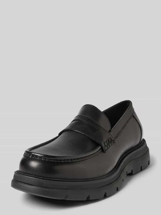 Steve Madden Lederloafer mit Schaftbrücke Modell RAIDEN in Black, Größe 41