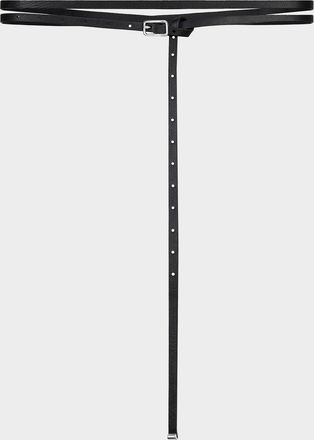 Givenchy Voyoou Double Wrap Skinny Leather Belt