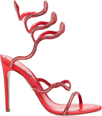 Rene Caovilla Sandalias de Tac&oacute;n Alto - Shoes - Mujer - Rojo - 37 1/2 EU
