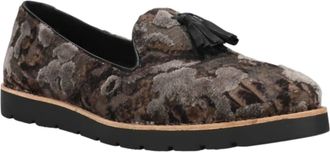 Vaneli Womens Joona Slip On Flat Shoes In Military Paige Velvet