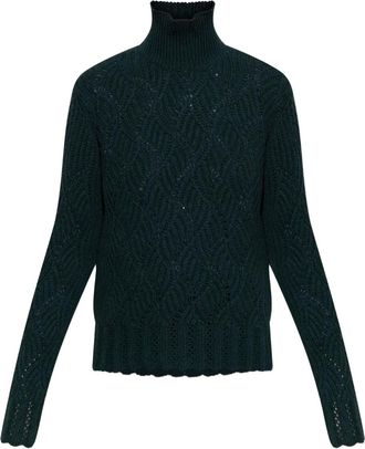 Etro Maglione a collo alto in cashmere - Verde