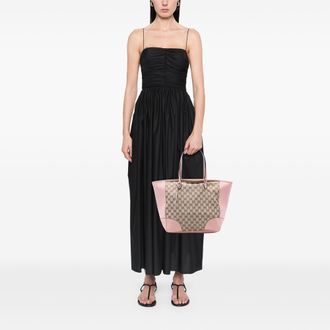 Gucci Pre-owned Womens Gg Canvas Bree Zippered Tote - Pink Textile - One Size