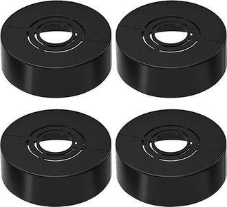 OEM Juego De 4 V&aacute;lvulas De Ducha Con Embellecedor, 3 Tama&ntilde;os En 1 (negro 70 X 30 Mm) Para Tuber&iacute;a De Calefacci&oacute;n, Cubierta De Tuber&iacute;a De Radiador, V&aacute;lvula