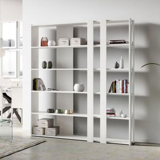 Itamoby Itamoby - Libreria a parete in legno Bianco Frassino 178x204h cm - kato c