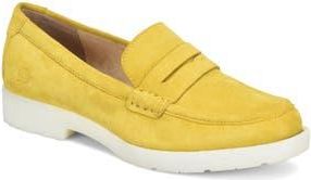 B&oslash;rn Bree Penny Loafer in Yellow Suede at Nordstrom Rack, Size 8.5