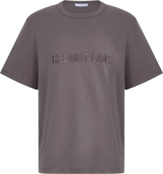 Helmut Lang T-shirt con logo - Marrone