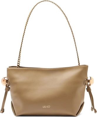 Liu Jo twisted chain detail shoulder bag - women - Polyester/Polyester/Polyurethane Resin - One Size - Neutrals