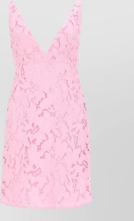 Michael Kors lace overlay mini dress sleeveless v neckline