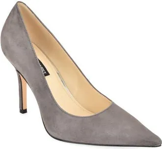 Nine West Gemmha Pointed Toe Pump in Dark Grey at Nordstrom, Size 10.5