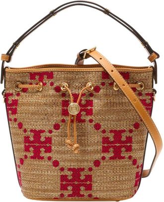 Tory Burch Womens Shoulder Bag Beige Synthetic