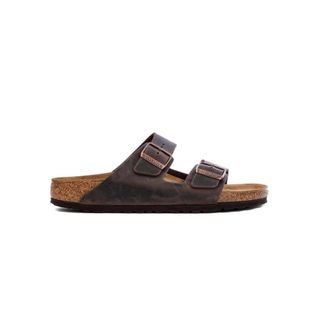 Birkenstock Sliders, female, Brown, Size: 11 US Arizona Sliders