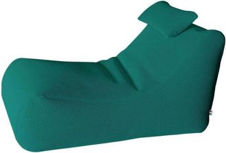 Dmora Dmora - Puf Abuli, Sill&oacute;n Multiusos, Puf, Puf Reposapi&eacute;s, Made In Italy, 70x120 H65 Cm, Verde