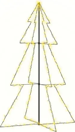 vidaXL Vidaxl - Rbol De Navidad 240 Luces Led Interior Y Exterior 118x180 Cm