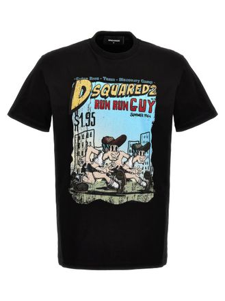 Dsquared2 Black Printed T-shirt