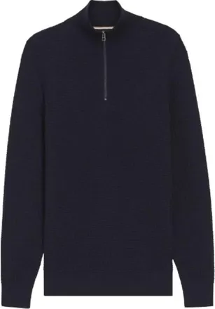 HUGO BOSS Quarter-Zip Sweater In Cotton, Size XX-Large