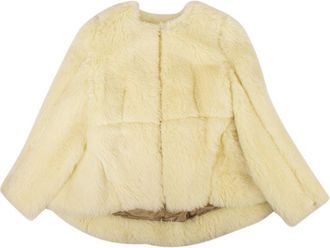 Marni Citrine Yellow Alpaca Fur Jacket