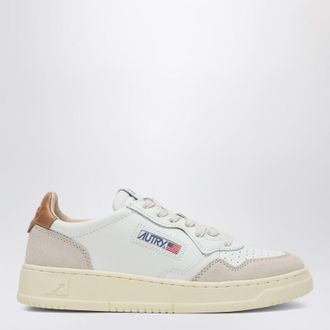 Autry Medalist sneakers in white/brown leather and suede