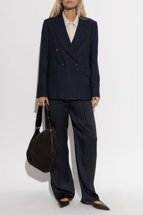 Paul Smith Blazer With Double Vent, Womens, Navy Blue