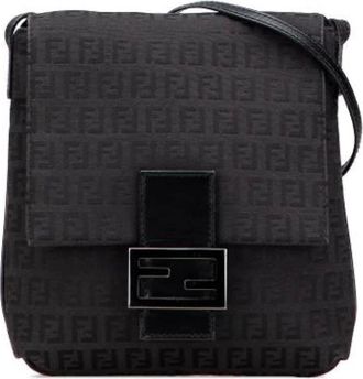 Fendi Pre-owned Cross Body Bags, female, Black, Size: ONE SIZE Pre-owned Leather fendi-bags