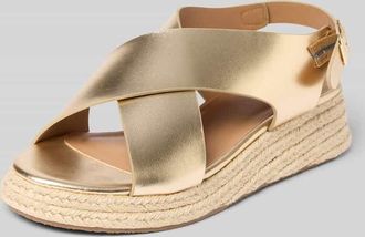 Only Sandalen mit glänzendem Design Modell MINERVA in Gold, Größe 37