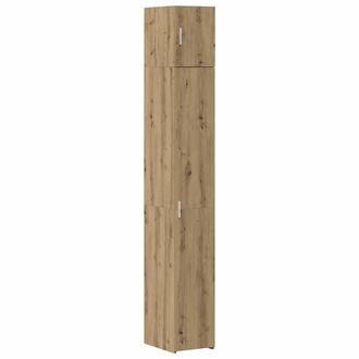 Berkfield Home Slim Storage Cabinet Artisan Oak 30x42.5x225 cm Engineered Wood in Brown