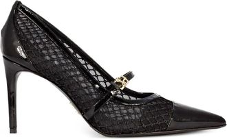 Sergio Levantesi Pumps met mesh bandje - Zwart