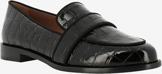 Aquazzura Lackleder-Mokassins in Kroko-Optik Martin 15