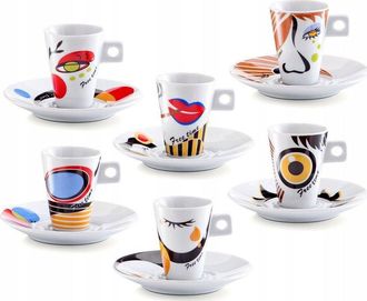 ZELLER Juego De 12 Piezas Tazas De Expreso Porcelana Blanca