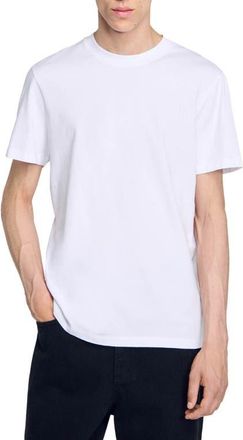 Sandro Cotton T-shirt in White at Nordstrom, Size X-Small