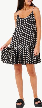 Rip Curl Cala Nights Flounce Hem Sundress in Black at Nordstrom, Size Medium