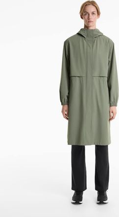 Oysho 10K - Giacca lunga super leggera impermeabile verde