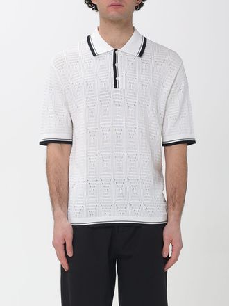 Laneus Knitted Cotton Polo Shirt