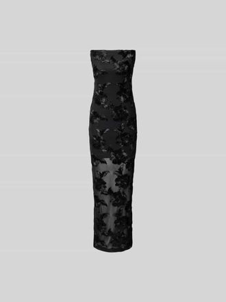 Rotate Off-Shoulder-Kleid mit Zierbesatz in Black, Gr&ouml;&szlig;e 38